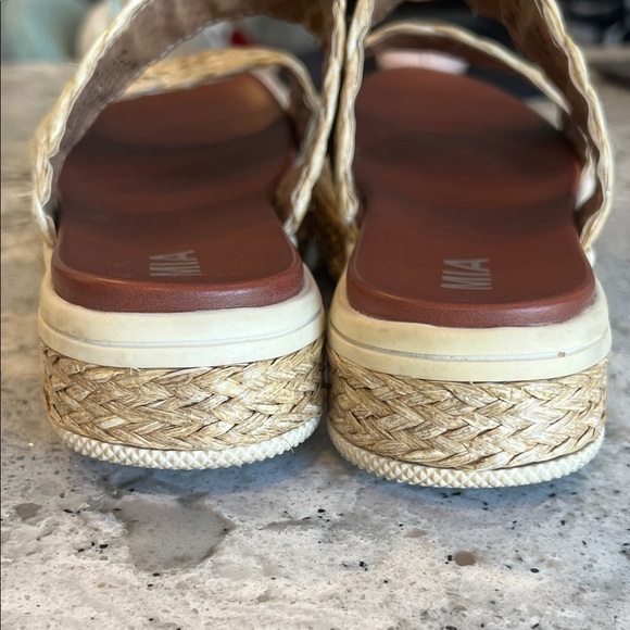 MIA Women's Natural Woven Espadrille Sandals Size 7 - Picture 5 of 6